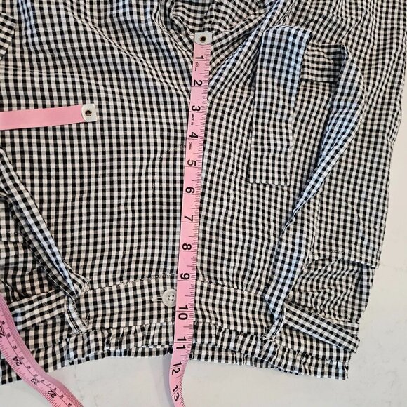 NEW Sincerely Jules Capris Pants Small Black White Checked Gingham Pedal Pusher - Picture 10 of 12